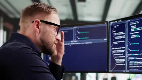 The Frustrated Web Developer Stock Footage 320766873