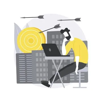 Frustration abstract concept vector illustration. Stock Illustration