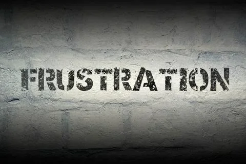 Frustration WORD GR Illustrazione stock