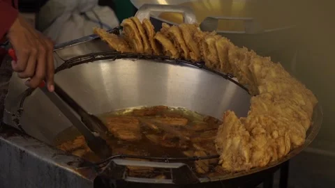 Fry the bananas Stock Footage 265934436