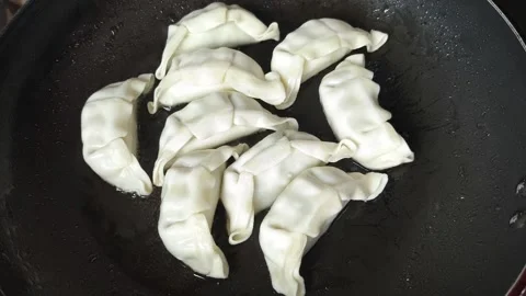 Fry dumpling Stock Footage 341835852