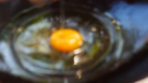 Fry eggs in the pan. Stock Footage 103359947