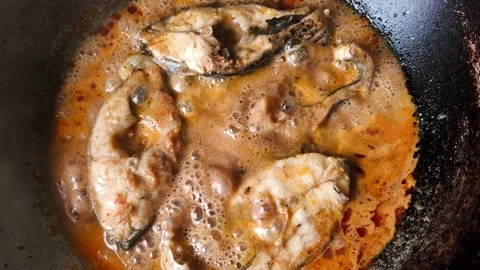 Fry fish3 스톡 동영상 339537139