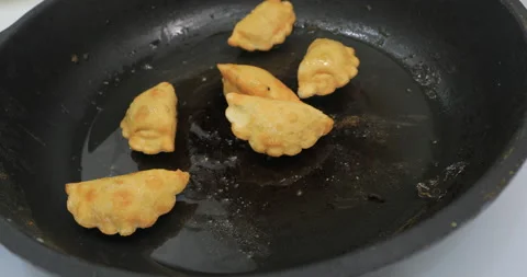 Fry in a frying pan Stock Footage 145502630