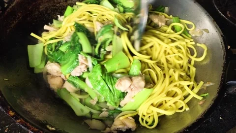 Fry noodles 動画素材 344119275