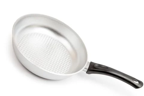 Fry pan isolated on a white background 스톡 사진
