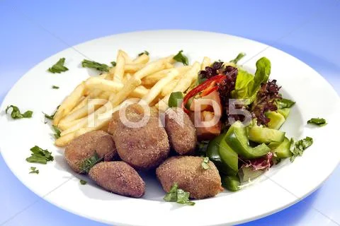 Fry rissole Stock Photos