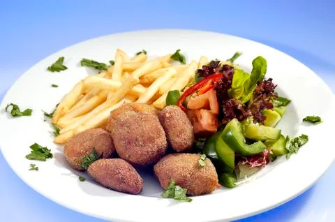 Fry rissole Stock Photos