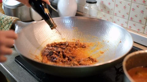Fry Stir Ingredients Stock Footage 103757425