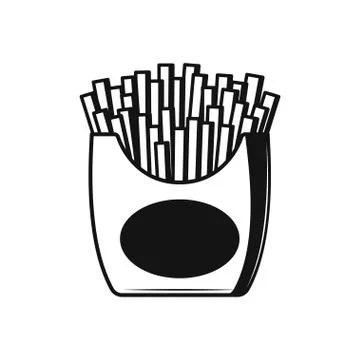 Fry Vector Illustration on the white back. Icon イラスト素材