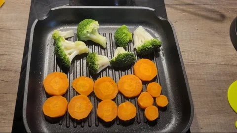 Fry vegetables Stock Footage 233288950