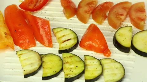 Fry vegetables in a pan Stock Footage 62418251