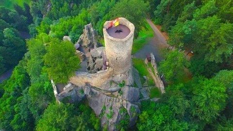 The Frydstejn castle. Stock Footage 72010909