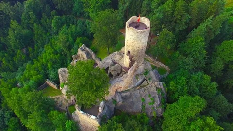 The Frydstejn castle. Video stock 72011042
