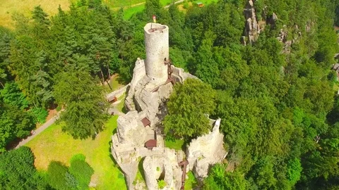 The Frydstejn castle. Video stock 72011770