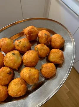 Frying balls Stock Photos