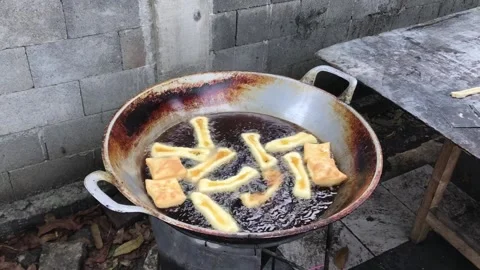 Frying Bolang baling, Stock Footage 224870024