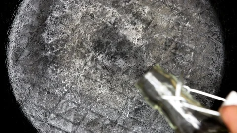 Frying a burger Stock Footage 108112698