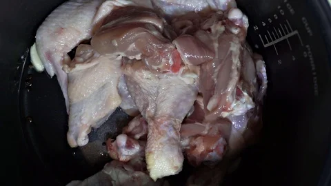 Frying chicken Stock Footage 101967142