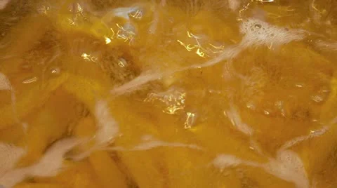 Frying Chips Pull focus Stock Footage 11818027
