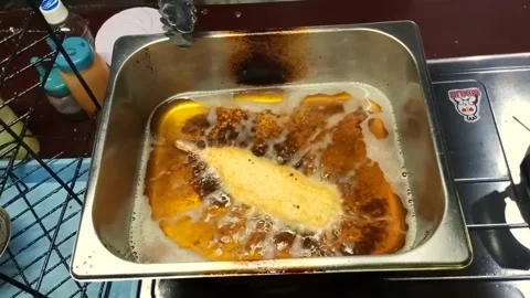 Frying Corn Dogs Stock Footage 274630902