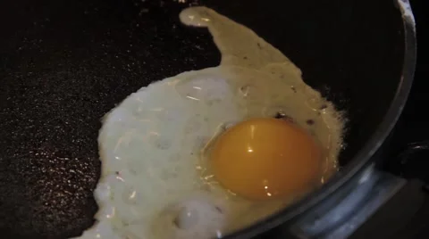 Frying egg Stock Footage 48868380