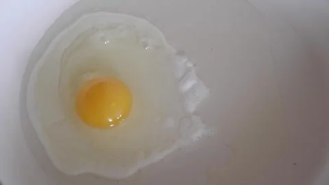 Frying egg in a pan Stock Footage 240856699