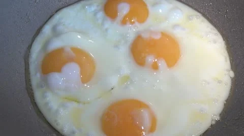 Frying Eggs Stock Footage 14827579