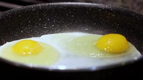 Frying Eggs Stock Footage 322633053