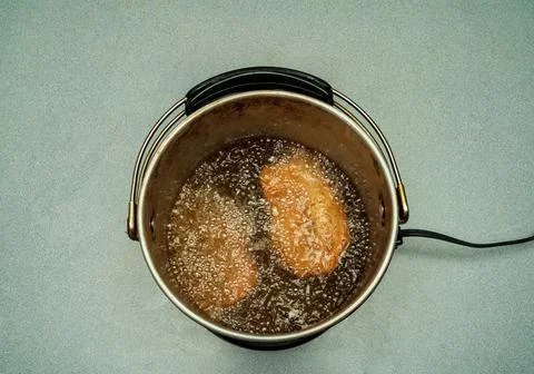 Frying fish Foto stock