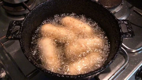 Frying Stock Footage 134064605