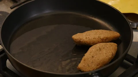 Frying home made pies  Stock Footage 217478710