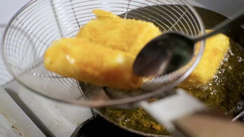 Frying Homemade Vegetable Rissole at Home Stock Footage 210155158