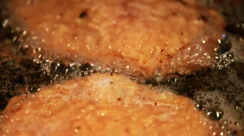 Frying a meat 스톡 동영상 722229