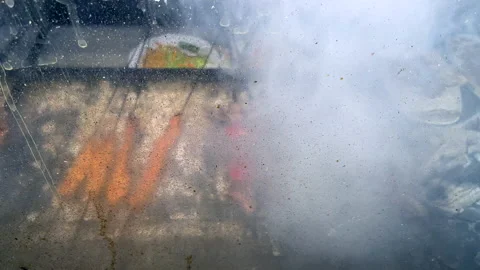 Frying meat Stock Footage 218228029