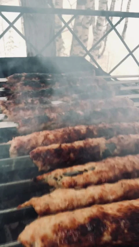 Frying meat. 스톡 동영상 229710564