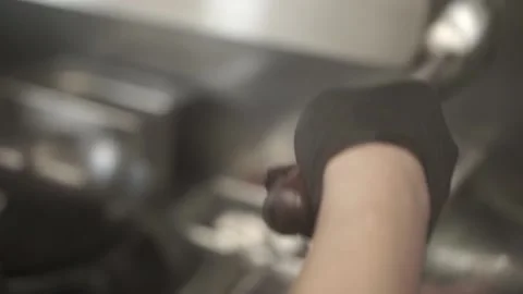 Frying Meat, Pan, Food, Kitchen, Thai Food, B-Roll Stock Footage 144071656