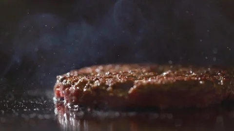 Frying meatballs for burger, minced meat Stock Footage 121701906