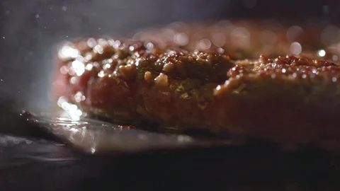 Frying meatballs for burger, minced meat Stock Footage 121701909