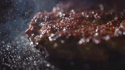 Frying meatballs for burger, minced meat Stock Footage 121701946