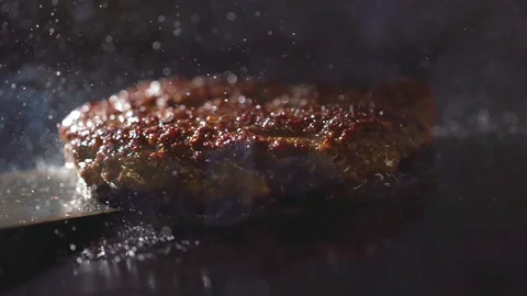 Frying meatballs for burger, minced meat Stock Footage 121701948