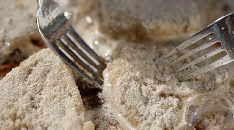 Frying mushrooms slow motion Stock Footage 41814112