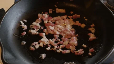 Frying onions Stock Footage 49923280