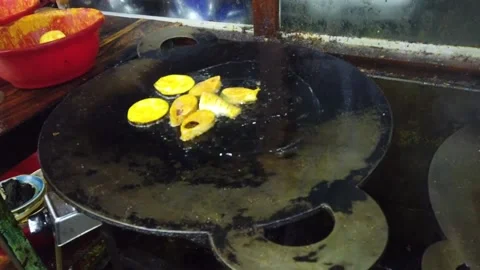 Frying Padma Ilish Fish at Mawa Ghat Bangladesh Stock Footage 174609869