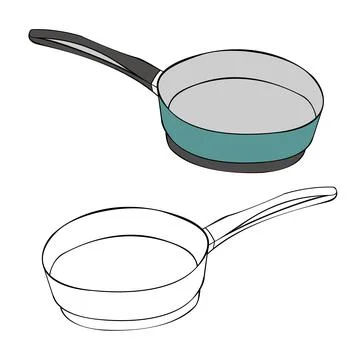 Frying pan 3 Иллюстрация