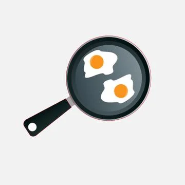 Frying Pan ad Stock Illustration