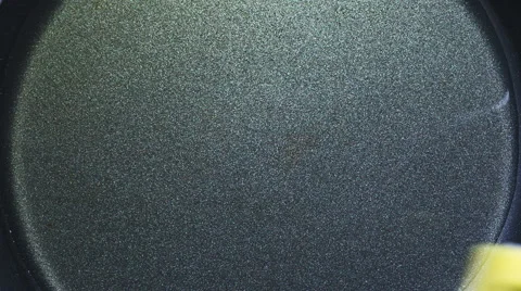 In A Frying Pan In Boiling Oil Fried Diet Word 6 Stock Footage 61872494