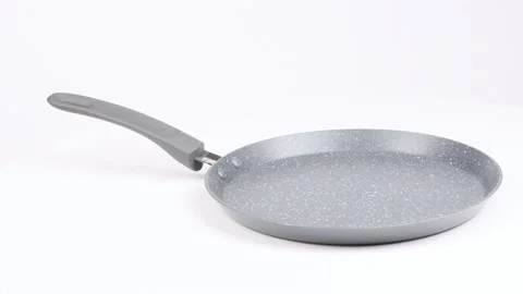 Frying pan. Ceramic non-stick coating. Fry pan for cooking. Stock Footage 237691338