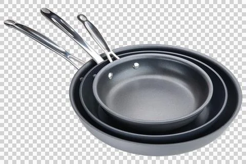 Frying pan. Ceramic nonstick pan with stainless steel handle. Stock Photos