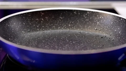 Frying pan close-up Stock Footage 114068115